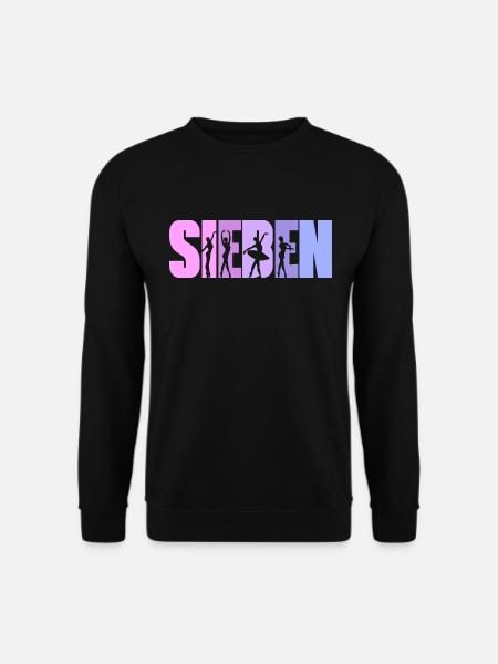 7. Geburtstag Mädchen 7 Jahre alt Ballet Ballerina - Unisex Pullover - Schwarz