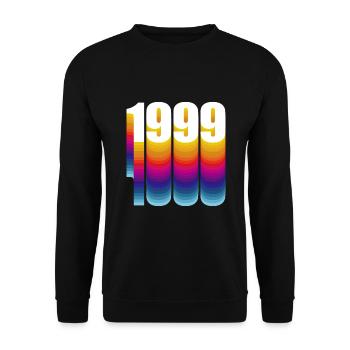 1999 Année de naissance - Sweat-shirt Unisexe - noir - Devant - Alina (178cm) & Michal (187cm)