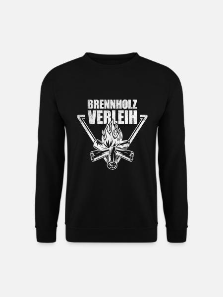 Brennholz Verleih - Unisex Pullover - Schwarz