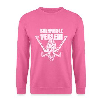 Brennholz Verleih - Unisex Pullover - Pink - Vorne