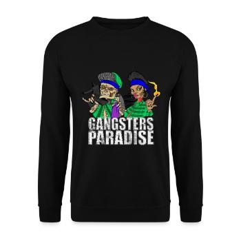 Gangsters Paradise - Unisex Sweatshirt - black - Front - Alina (178cm) & Michal (187cm)