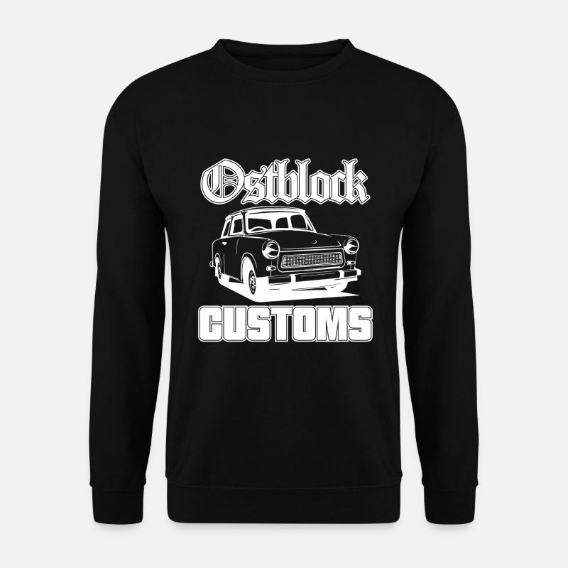 Trabi Trabbi Ostblock Customs DDR Auto - Unisex Pullover - Schwarz