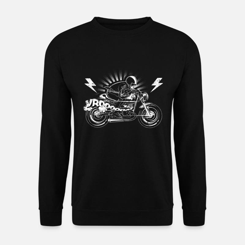 Cafe Racer Motorradfahrer - Unisex Pullover - Schwarz