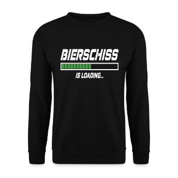 Bierschiss Is Loading... - Unisex Pullover - Schwarz - Vorne - Alina (178cm) & Michal (187cm)