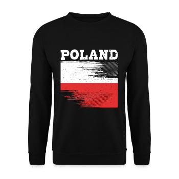 Poland Polish - Unisex Sweatshirt - black - Front - Alina (178cm) & Michal (187cm)
