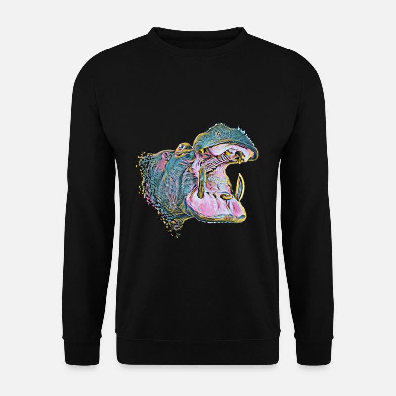 hippo - Unisex Sweatshirt - black