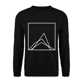 Montagnes - Sweat-shirt Unisexe - noir - Devant - Alina (178cm) & Michal (187cm)