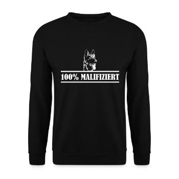Belgian Malinois Malifiziert IGP Hundesport Hunde - Unisex Pullover - Schwarz - Vorne - Alina (178cm) & Michal (187cm)