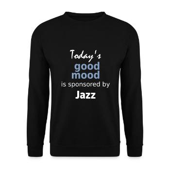 La bonne humeur d’aujourd’hui est sponsorisée par Jazz - Sweat-shirt Unisexe - noir - Devant - Alina (178cm) & Michal (187cm)