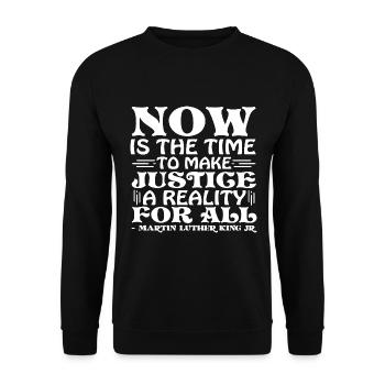 Journée Martin Luther King, Jr. - Sweat-shirt Unisexe - noir - Devant - Alina (178cm) & Michal (187cm)