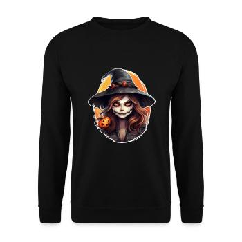 Witch - Unisex Sweatshirt - black - Front - Alina (178cm) & Michal (187cm)