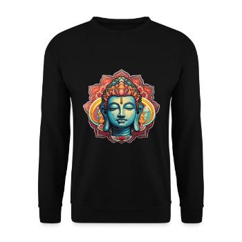 InnerPeaceWear - Unisex Pullover - Schwarz - Vorne - Alina (178cm) & Michal (187cm)