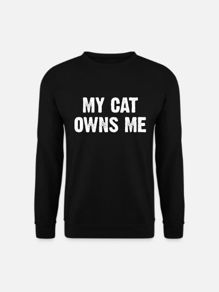 Mon chat me possède - Sweat-shirt Unisexe - noir