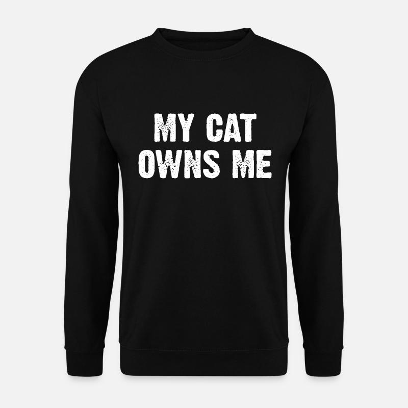 Mon chat me possède - Sweat-shirt Unisexe - noir