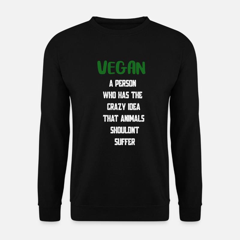 Veganer - Unisex Pullover - Schwarz