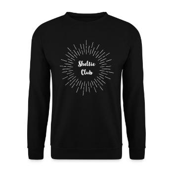 Sheltie Club - Sweat-shirt Unisexe - noir - Devant - Alina (178cm) & Michal (187cm)