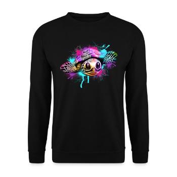Turtle - Unisex Sweatshirt - black - Front - Alina (178cm) & Michal (187cm)