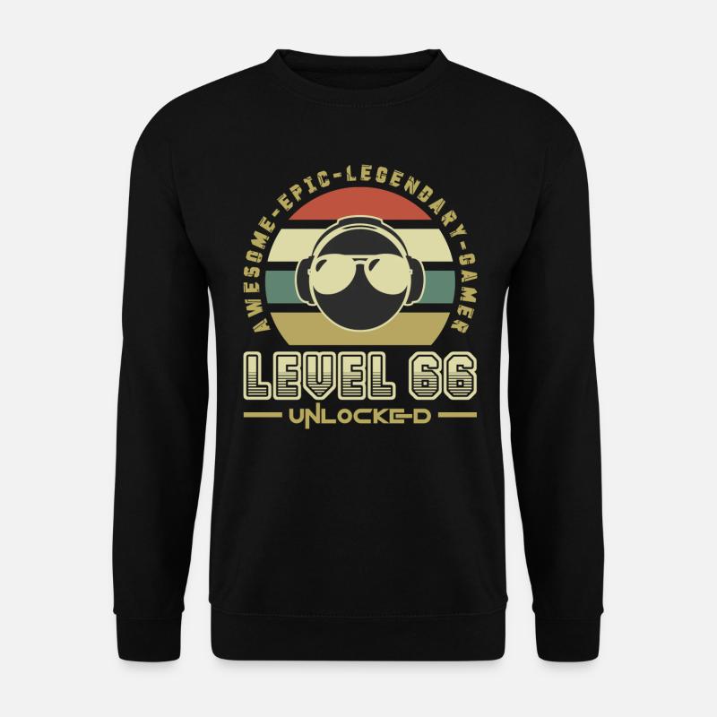 66 - Unisex Pullover - Schwarz