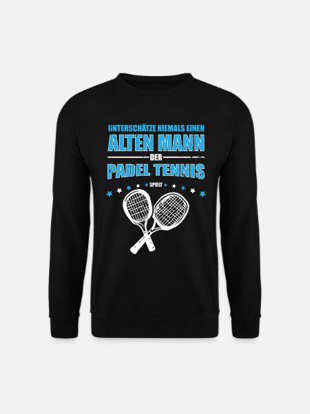 Geschenk Padel Tennis Vintage Design - Unisex Pullover - Schwarz