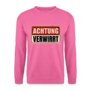 ACHTUNG VERWIRRT - Unisex Pullover - Pink - Vorne