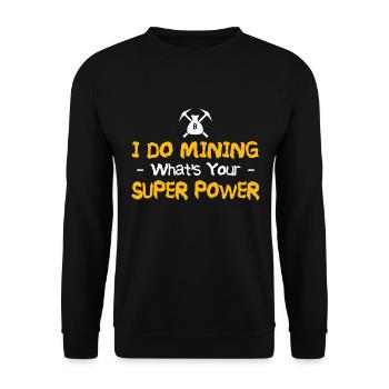 Mining - Unisex Sweatshirt - black - Front - Alina (178cm) & Michal (187cm)
