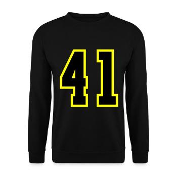 Maillot à 41 numéros - Sweat-shirt Unisexe - noir - Devant - Alina (178cm) & Michal (187cm)