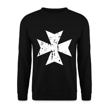 Templier noir - Sweat-shirt Unisexe - noir - Devant - Alina (178cm) & Michal (187cm)