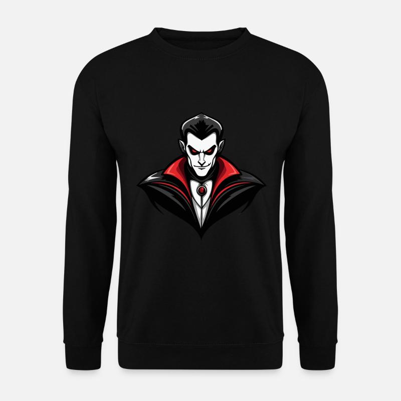 Vampir Comic Halloween - Unisex Pullover - Schwarz