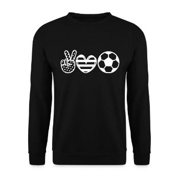TOP Coeur le FOOT - Sweat-shirt Unisexe - noir - Devant - Alina (178cm) & Michal (187cm)