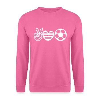 TOP Coeur le FOOT - Sweat-shirt Unisexe - rose - Devant