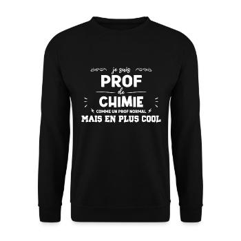 je suis prof de chimie - Sweat-shirt Unisexe - noir - Devant - Alina (178cm) & Michal (187cm)