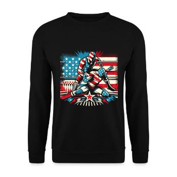 Wrestling - Unisex Sweatshirt - black - Front - Alina (178cm) & Michal (187cm)