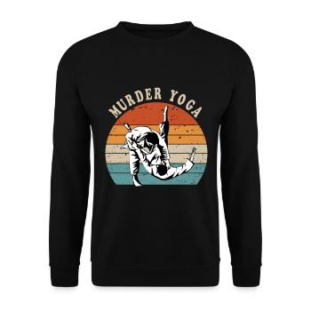 Jiu Jitsu Lover Cadeau Drôle Meurtre Yoga - Sweat-shirt Unisexe - noir - Devant - Alina (178cm) & Michal (187cm)