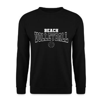 Beach Volleyball - Unisex Pullover - Schwarz - Vorne - Alina (178cm) & Michal (187cm)