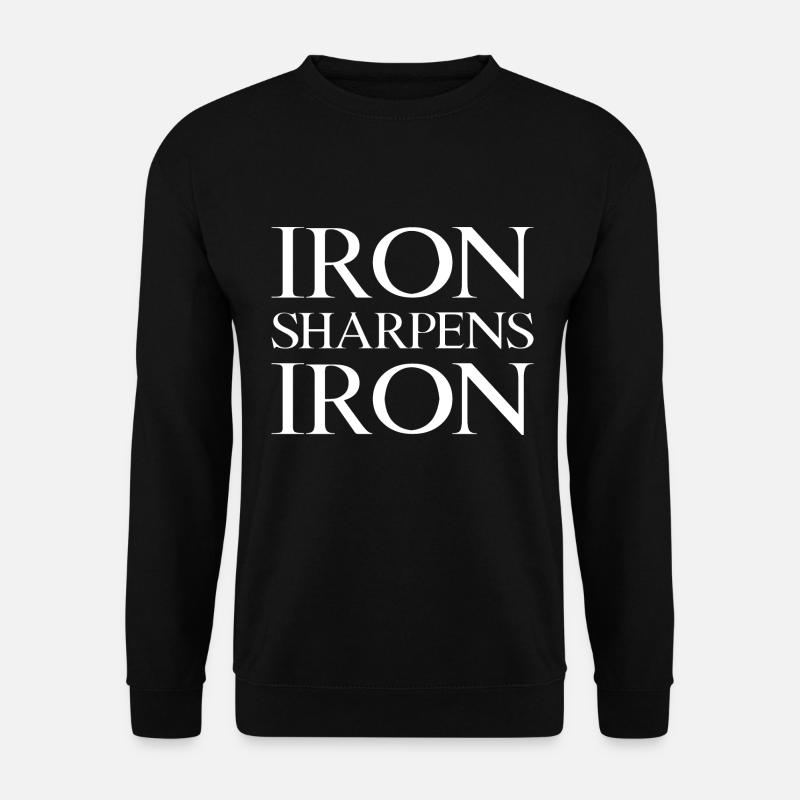 Iron Sharpens Iron - Unisex Pullover - Schwarz