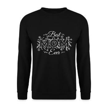 Best Mom Gift Mom Mother's Day - Unisex Sweatshirt - black - Front - Alina (178cm) & Michal (187cm)