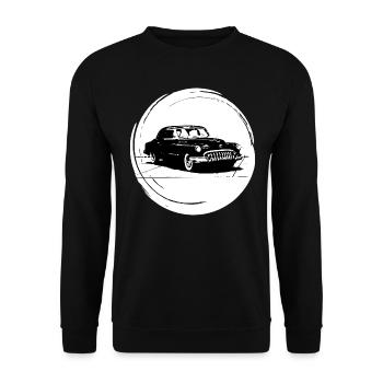 Voitures anciennes - Sweat-shirt Unisexe - noir - Devant - Alina (178cm) & Michal (187cm)