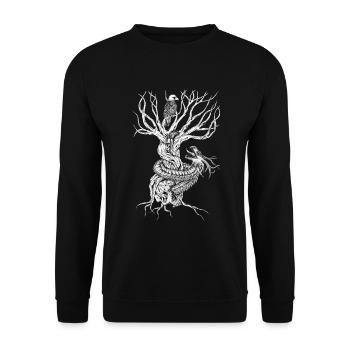 Tales of Yggdrasil - Unisex Pullover - Schwarz - Vorne - Alina (178cm) & Michal (187cm)