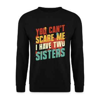 Sœur Deux sœurs Frères et sœurs - Sweat-shirt Unisexe - noir - Devant - Alina (178cm) & Michal (187cm)