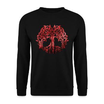 Yggdrasil Vikings Arbre de vie - Sweat-shirt Unisexe - noir - Devant - Alina (178cm) & Michal (187cm)