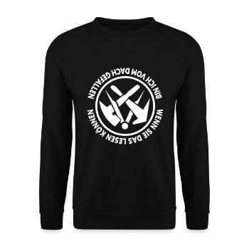 Roofer Master Roof Craftsman - Unisex Sweatshirt - black - Front - Alina (178cm) & Michal (187cm)
