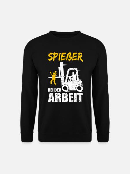 Staplerfahrer Spießer Gabelstapler Lustig - Unisex Pullover - Schwarz