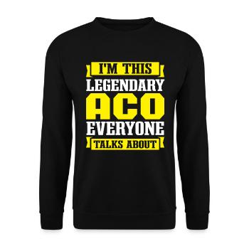 Animal Control Officer Legend - Unisex Sweatshirt - black - Front - Alina (178cm) & Michal (187cm)