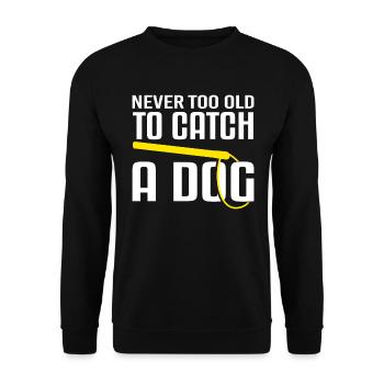 Animal Control Dog Catcher - Unisex Sweatshirt - black - Front - Alina (178cm) & Michal (187cm)