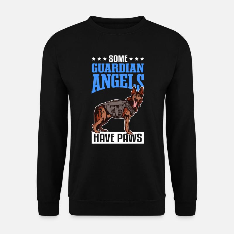 Polizeihund Polizist Rettungshund - Unisex Pullover - Schwarz