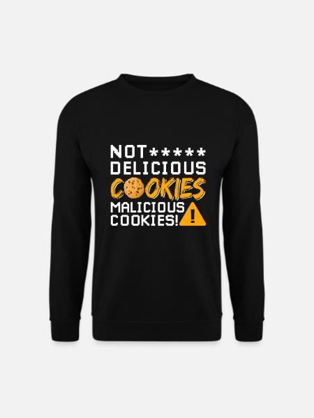 Cyber Security Cookies - Unisex Pullover - Schwarz