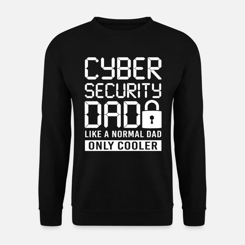 Cyber Security Papa Datenschutz - Unisex Pullover - Schwarz