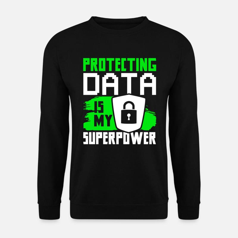 Cyber Security Datenschutz - Unisex Pullover - Schwarz