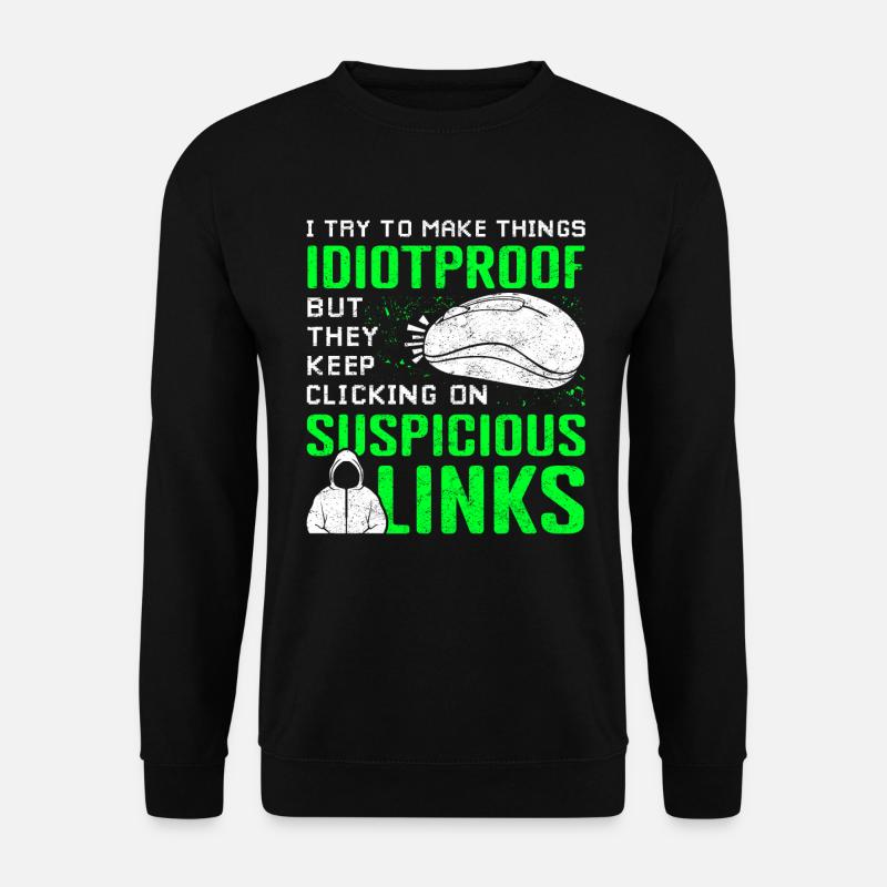 Cyber Security Phishing - Unisex Sweatshirt - black