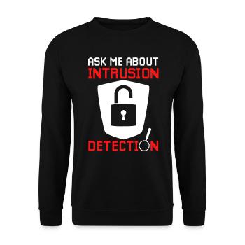 Cybersecurity Data Encryption - Unisex Sweatshirt - black - Front - Alina (178cm) & Michal (187cm)